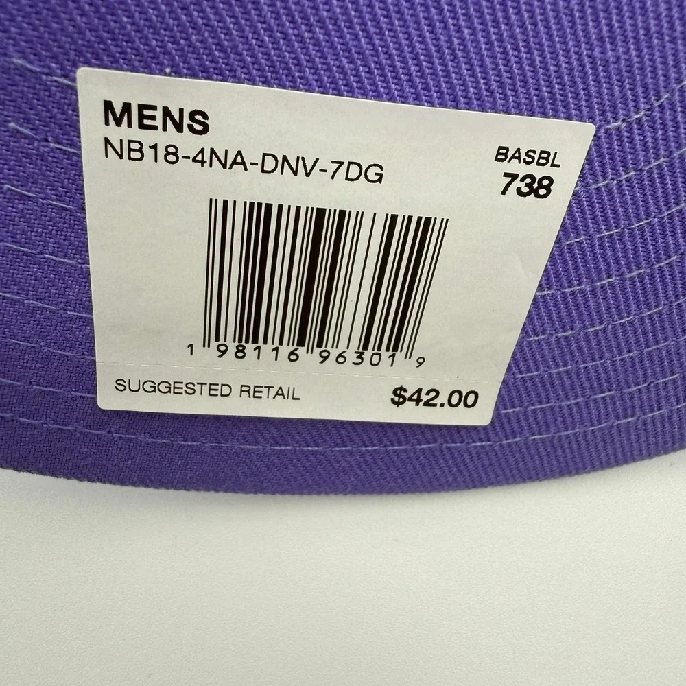 Nike Colorado Rockies Pro Cap Mens Size 7 3/8 Blue Purple Fitted Hat